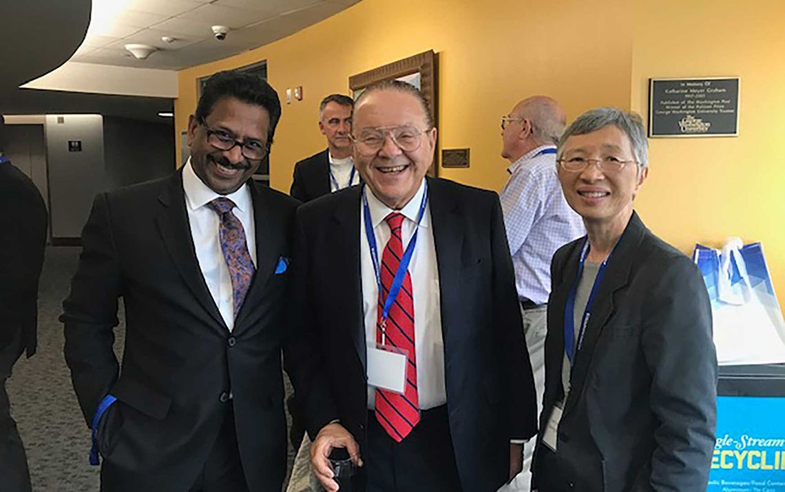 Dr. Raj alongside Dr. Gura and Dr. Lew